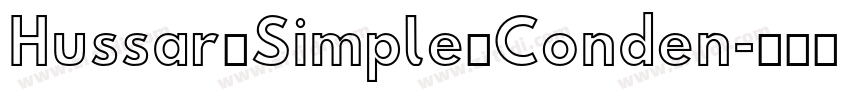 Hussar Simple Conden字体转换